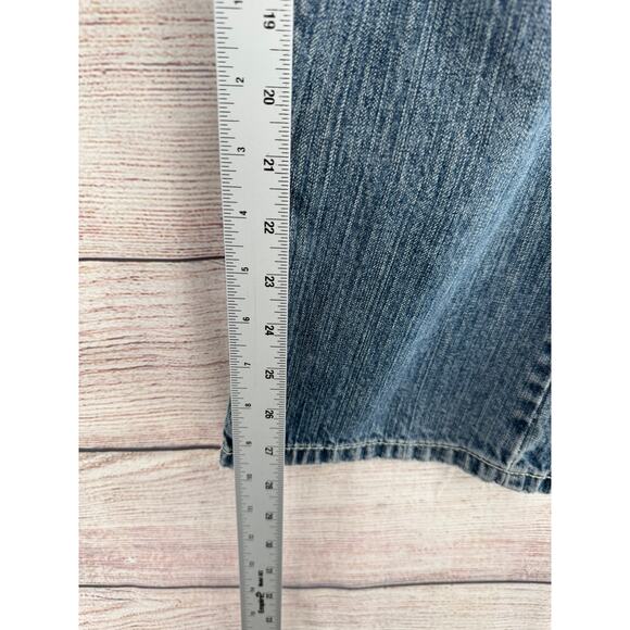 Request Jeans Premium Embroidered Straight Leg Jeans Mens 36x30 Blue Distressed - Picture 9 of 9